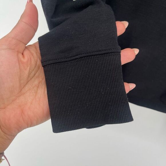 Zella Girl’s Black Drawstring Long Sleeve Pullover Top XS 5/6 - Picture 5 of 11